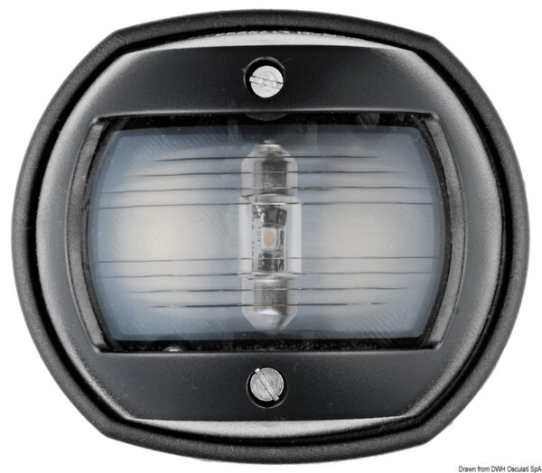 Compact 12 LED Navigation Lights-135° stern-Black
