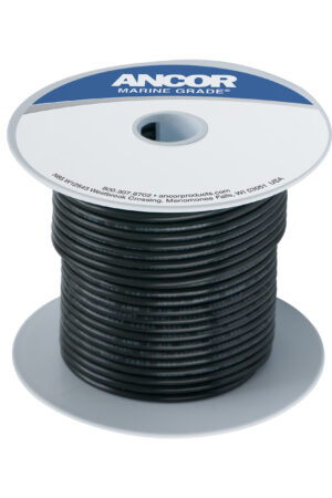 Tinned Copper Wire - 250ft-Black-16AWG (1mm²)