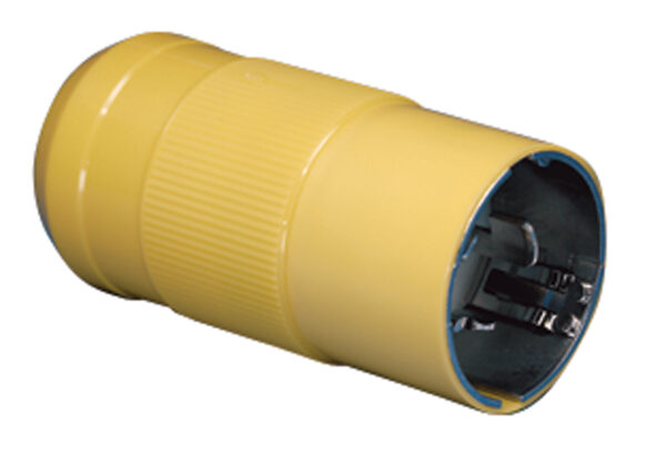 Male Plug, 50A 125/250V, Yellow