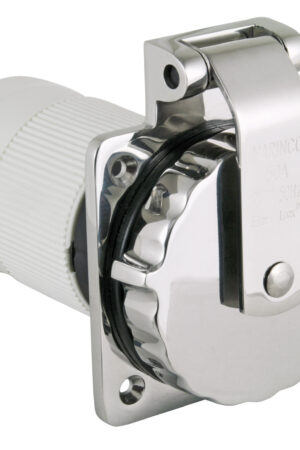 Inlet, 50A 230V, Stainless Steel