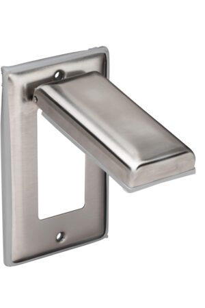 Stainless Steel Cover With Lift Lid, GFCI