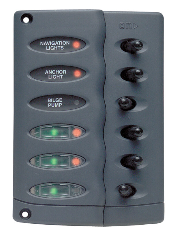 Contour Switch Panel, Waterproof 6 Way