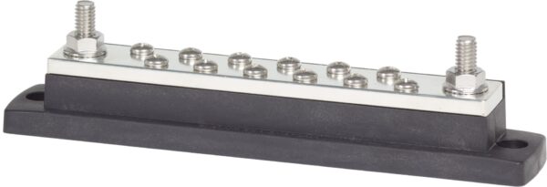 MaxiBus 250A BusBar - Two 5/16"-18 Studs and Twelve #10-24 Screws