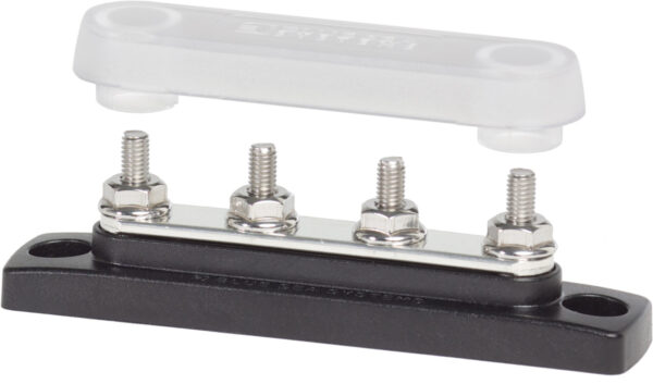Common 100A Mini BusBar - 4 Gang with Cover