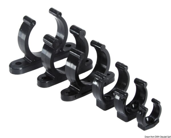 Heavy duty plastic clip (10 Pack)-Black-25mm