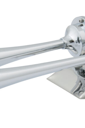 12V Chrome Plated Dual Trumpet Mini Air Horn