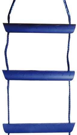 Blue Nylon Cord Ladder, 5 Polycarbonate Steps