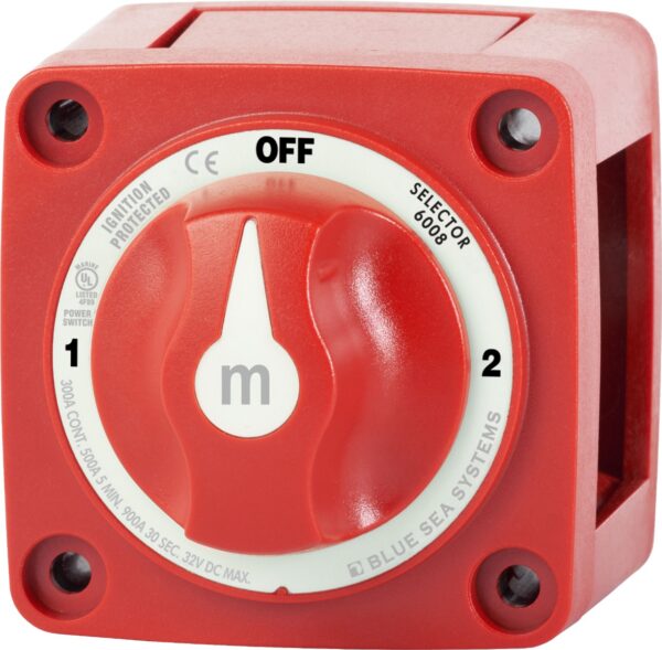 m-Series Selector 3 Position Battery Switch - Red