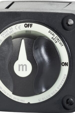 m-Series Mini Dual Circuit Battery Switch - Black