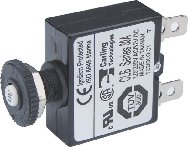 Push Button Reset Only Quick Connect Circuit Breaker-30A