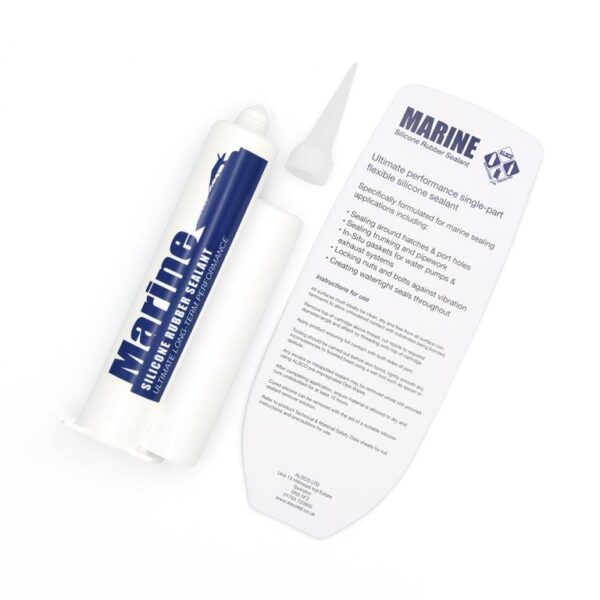 78g Black Alsco Marine Silicone Rubber Sealant Blister Pack