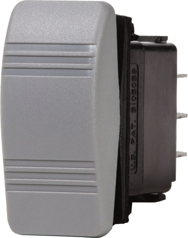 Contura Switch DPST Gray - OFF-(ON)
