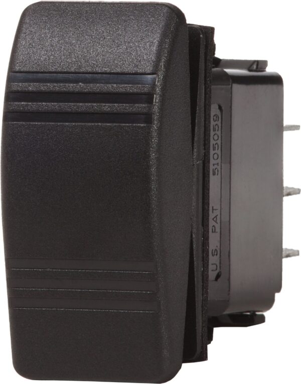 Contura Switch SPDT Black - (ON)-OFF-(ON)