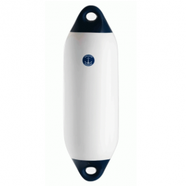 White and Blue Coloured-end Cylindrical Fenders 13 x 45 (5 x 18)