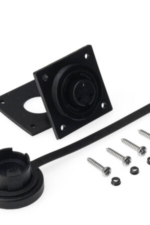 IP68 - Specified Pin Variant Low-Flange and Cap Kit.  Screw Connection. Supplied with Stainless Steel Fixing Screws.-3-Pin