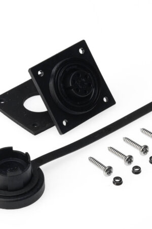 IP68 - Specified Pin Variant Low-Flange and Cap Kit.  Screw Connection. Supplied with Stainless Steel Fixing Screws.-6-Pin