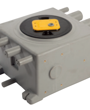 Grey Waste Tank 8 ltr capacity with 1 switch 12 v / 24 v