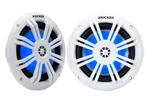KM Marine 6.5" (165 mm) Coaxial Speaker System With LED Grills