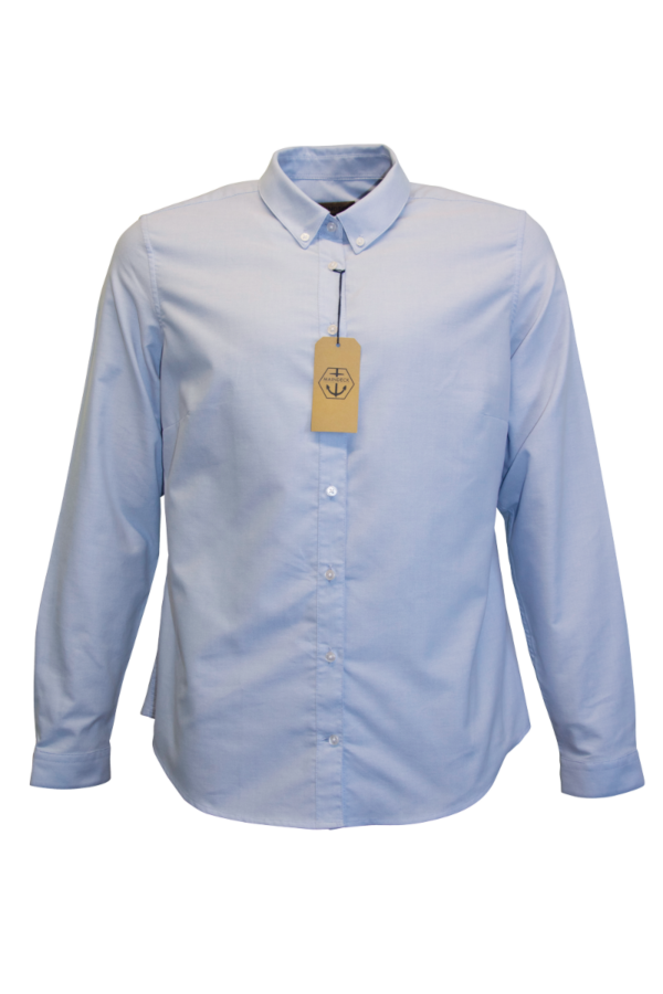 Maindeck Oxford Cotton Shirt-Light Blue-Ladies-14