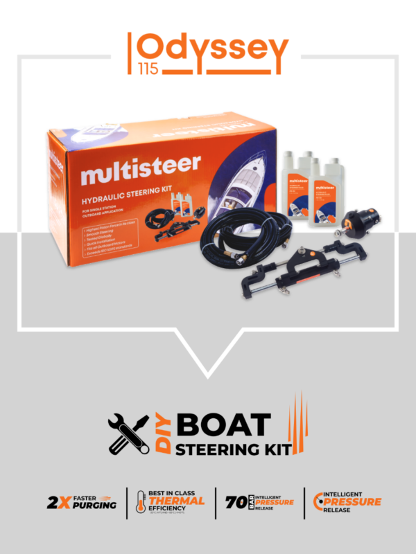 Hydraulic Steering Kit for engines up to 115 HP