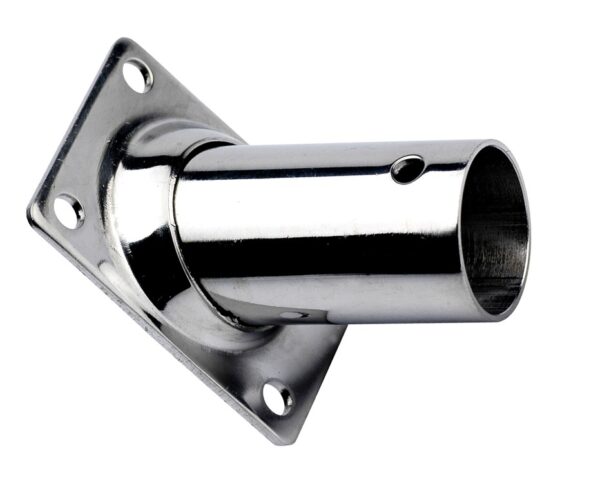 S/S 316 Rectangular base angled 60ø 25MM
