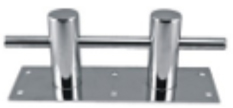 Cross Bollard Double SS316 120x340