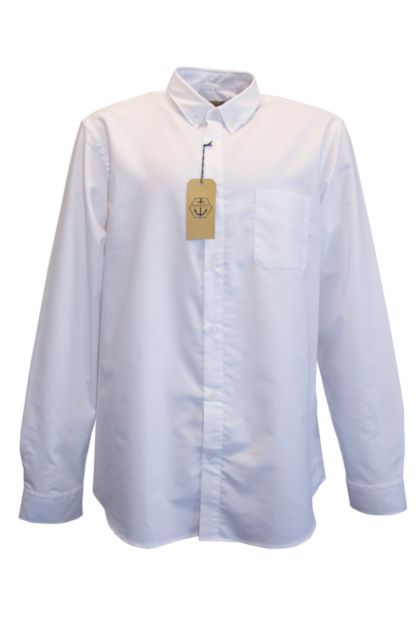 Maindeck Oxford Cotton Shirt-White-Gents-M
