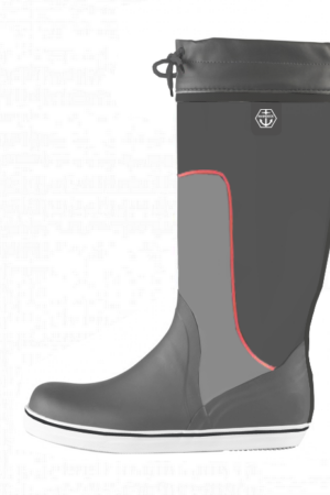Maindeck tall grey rubber boot Size 4