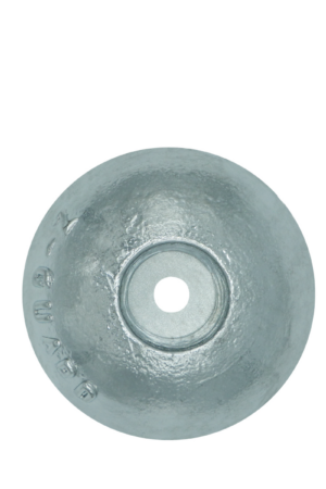 Aluminium Hull Anode Bolt on disc 140MM dia.
