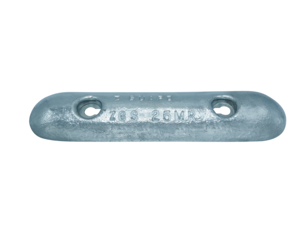 Aluminium hull Anode - 5kg nom net wt bolt on - 229 mm bolt centres