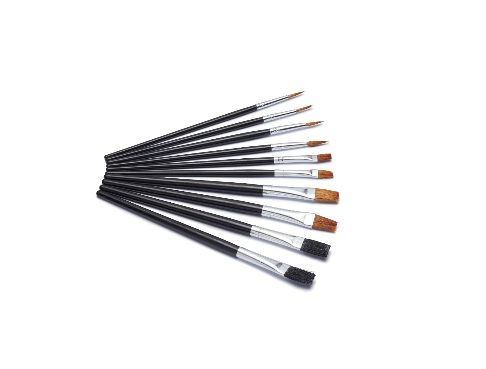 10 PACK HARRIS FLAT ARTIST PAINT BRUSH